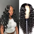 4x4 Lace Closure Wigs Loose Deep Human Hair