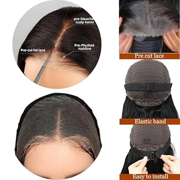 4x4 Lace Closure Wigs Loose Deep Human Hair