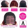 99J Burgundy Human Hair 4x4 Deep Wave Lace Closure Wigs