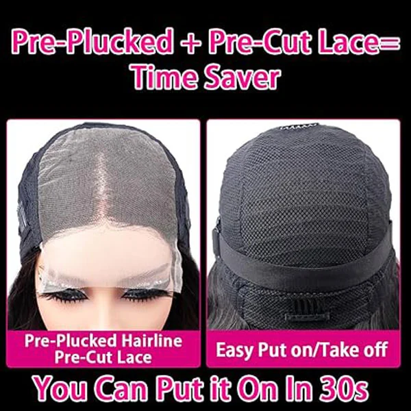  5x5 HD Lace Closure Wigs Straight Human Hair Glueless Wigs