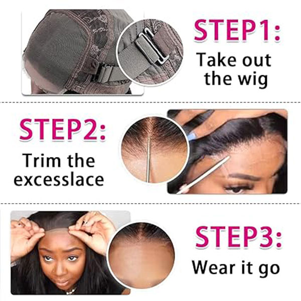  5x5 HD Lace Closure Wigs Straight Human Hair Glueless Wigs