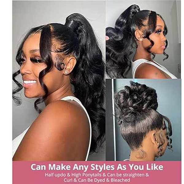 Body Wave 360 Lace Frontal Wigs Human Hair