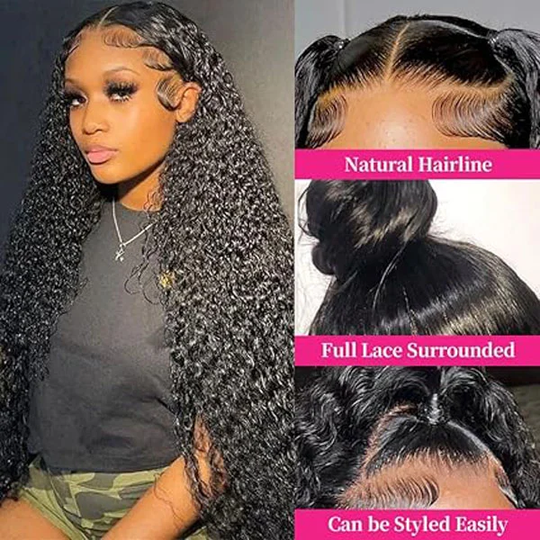 360 Water Wave Lace Front Wigs Human Hair Wig