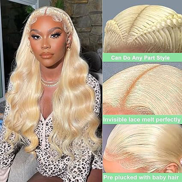 613 360 Body Wave Lace Front Wig Human Hair Wigs
