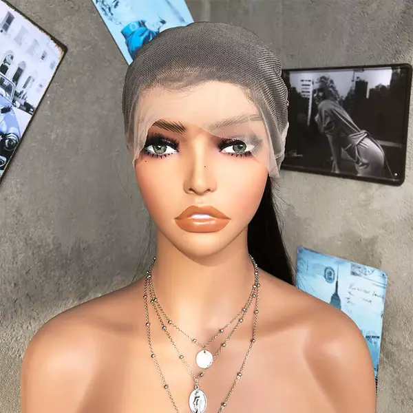 Full Lace Wig Body Wave Natural Black Human Hair Wig