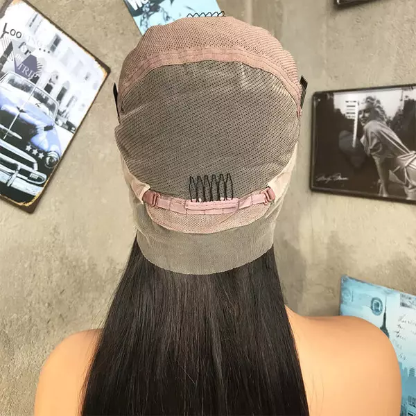 Full Lace Wig Body Wave Natural Black Human Hair Wig