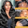 13x4 HD Transparent Body Wave Lace Front Wigs Human Hair Glueless Wigs