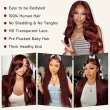 Reddish Brown Lace Front Wigs Human Hair 13x4 HD Body Wave Wigs
