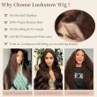 Chocolate Brown 13x4 HD Lace Front Wig Body Wave Human Hair Wigs 
