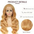 Honey Blonde 27# 13x4 HD Lace Front Wig Human Hair Wig Body Wave