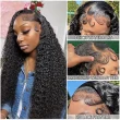 Water Wave Lace Front Wigs 13x4 HD Glueless Human Hair Wet and Wavy Wigs