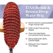 13x6 Reddish Brown Lace Front Wigs Human Hair Deep Wave Wig 