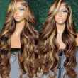 Highlight 4/27 13x6 HD Lace Front Wig Human Hair Body Wave Glueless Wigs 