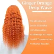 Ginger Orange 350 13X6 HD Deep Wave Lace Front Wig Human Hair Wigs
