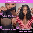 4x4 Glueless Wigs Water Wave Bob Wig Human Hair Lace Closure Wigs 