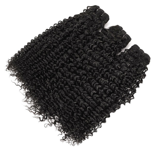 Double Drawn Kinky Curly Bundle Hair