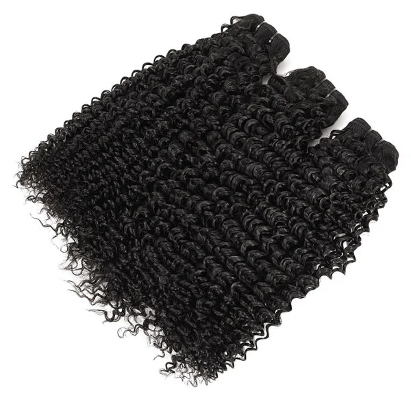 Double Drawn Kinky Curly Bundle Hair