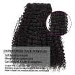 Double Drawn Kinky Curly Bundle Hair