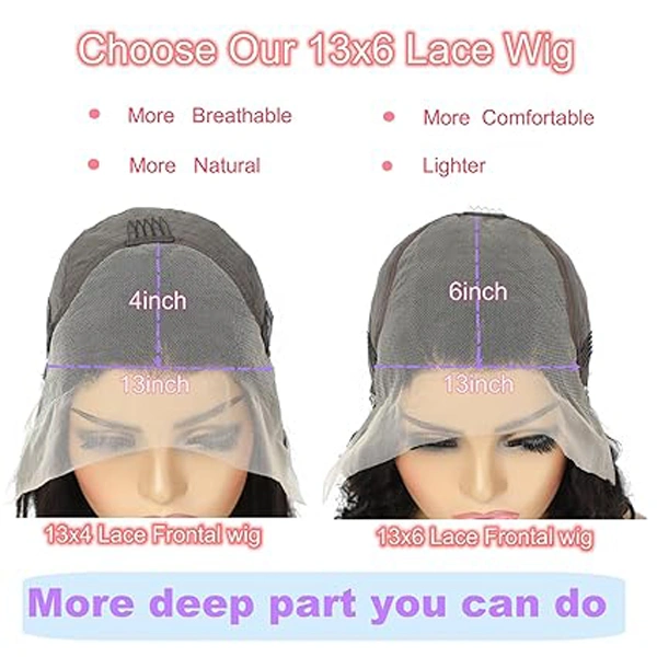 Body Wave Bob Wig Human Hair 13x6 Lace Front Wigs 
