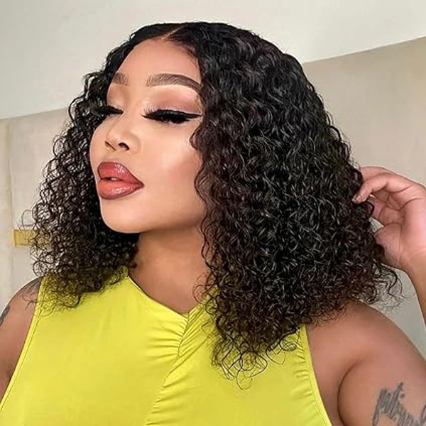 13x6 Bob Wig Deep Wave Lace Front Wigs Human Hair Wigs 