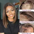 Straight 4X4 FB30 Glueless Bob Wig Human Hair Lace Closure Wigs 