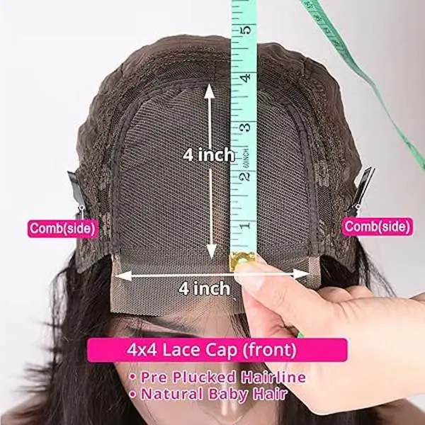 Straight 4X4 FB30 Glueless Bob Wig Human Hair Lace Closure Wigs 