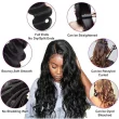 Body Wave Human Hair Bundles Natural Black Hair Extension