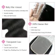 5X5 Transparent HD Lace Closure Body Wave Human Hair Natural Black