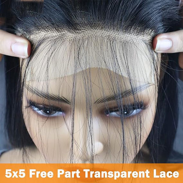 5x5 HD Human Hair Deep Wave Lace Closure