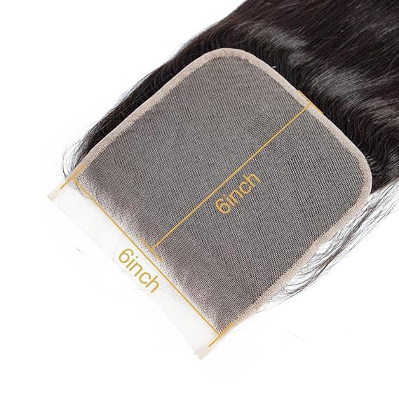 6x6 HD Lace Closure Straight Human Hair Closure
