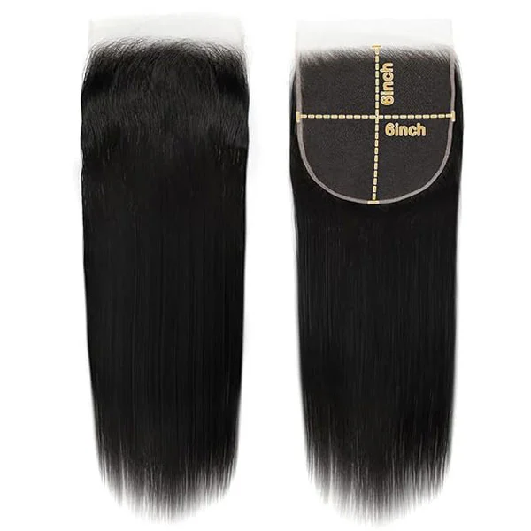 6x6 HD Lace Closure Straight Human Hair Closure