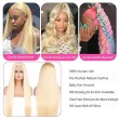 613 Blonde Lace Front Wig Human Hair 13x4 HD Straight Wigs