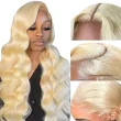 Blonde 613 Body Wave 13X4 Lace Front Wig Human Hair Wigs