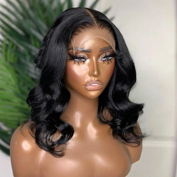 Real HD 5x5 Body Wave Bob Lace Glueless Closure Wig