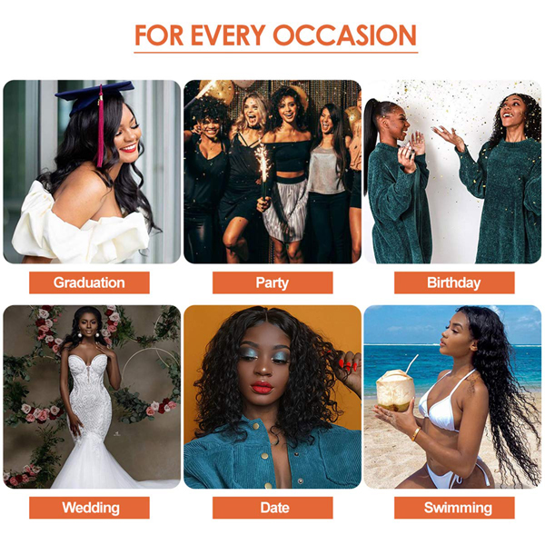 Headband Wig Human Hair Deep Wave Wig