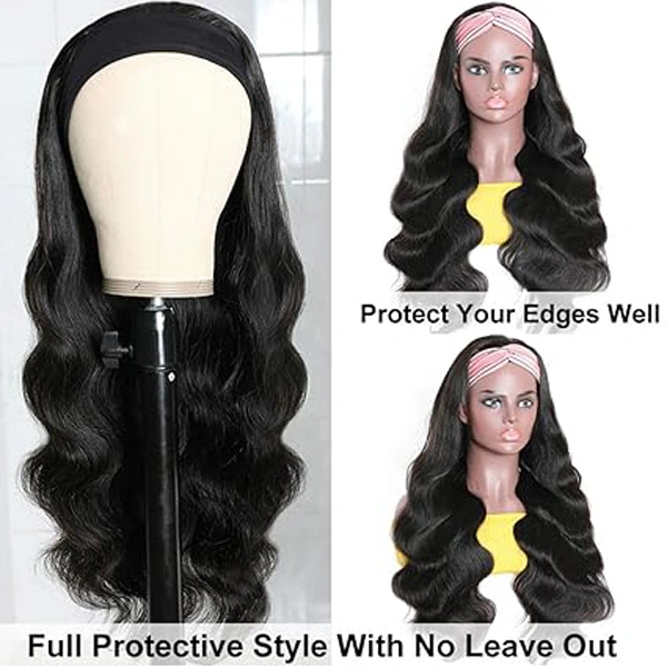 Body Wave Headband Wig Human Hair Wigs 