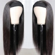 Headband Wig Human Hair Straight Wigs 