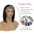 Straight Headband Wigs Human Hair Bob Wigs 