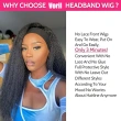 Headband Wig Human Hair Kinky Straight Guleless Wigs 