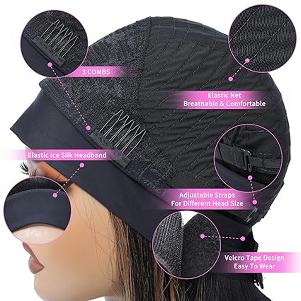 1B/30 Headband Wigs Human Hair Straight Bob Wigs 