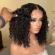 13x4 HD Lace Frontal Human Hair Water Wave BOB Wig 