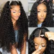 Kinky Curly Real HD 7x5 Glueless Human Hair Wigs Lace Closure Wigs