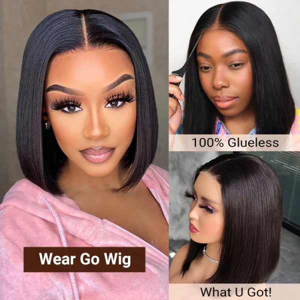 13x6 Straight HD Lace Frontal BOB Wigs Human Hair Wigs