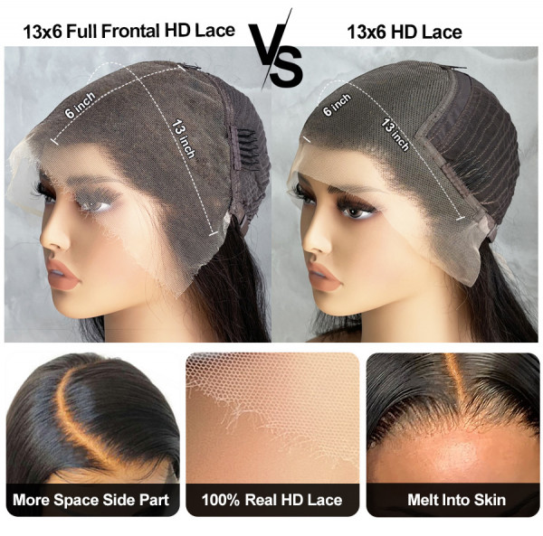 13x6 Straight HD Lace Frontal BOB Wigs Human Hair Wigs