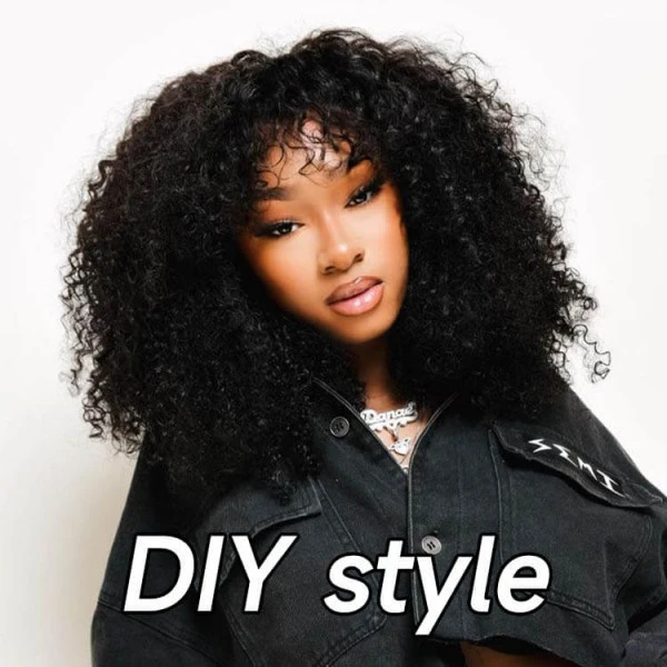 13x6 Kinky Curly HD Lace Frontal BOB Wigs Human Hair Wigs