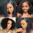 13x6 Kinky Curly HD Lace Frontal BOB Wigs Human Hair Wigs